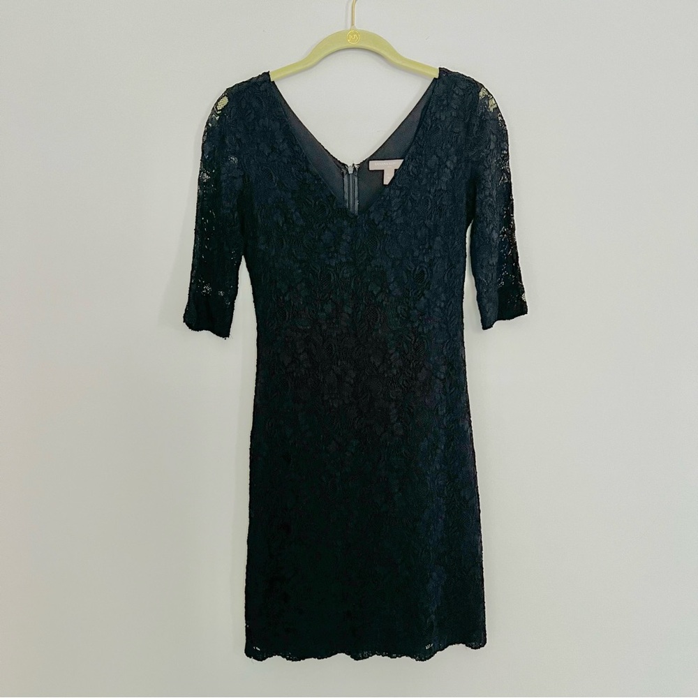 Banana Republic Black Lace Sheath Dress